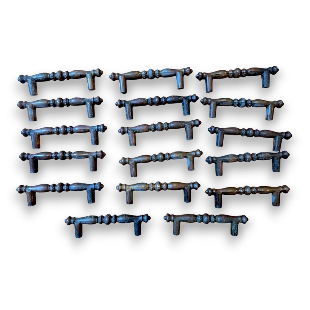 Lot of 17 Vintage Amerock Handle Cabinet Drawer Pulls Tarnished